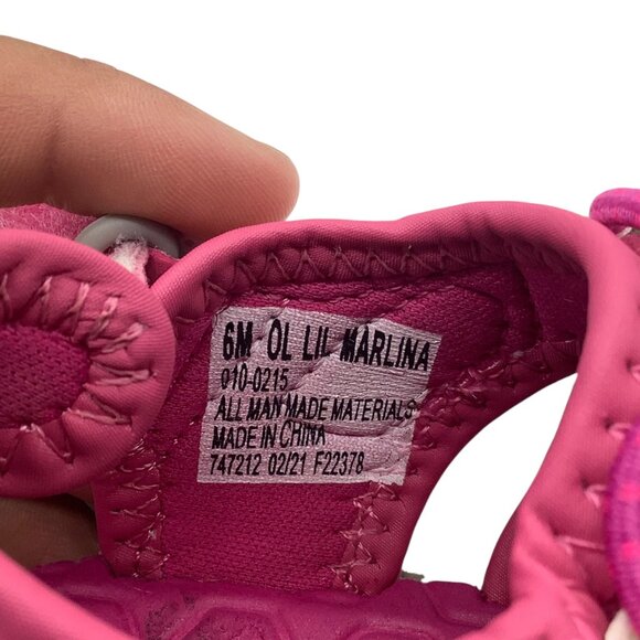 Okie Dokie Kids Sz 6 Pink Outdoor Adventure Sandals Quick Lace OL LIL MARLINA - Picture 3 of 6